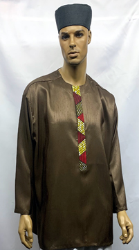 African-Brown-Burgundy-Print-Dashiki