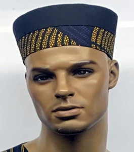 African-Deep-Purple-Gold-Print-Kufi