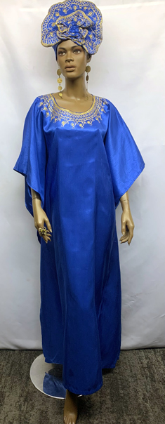 African-Dress-Royal-Blue-Go