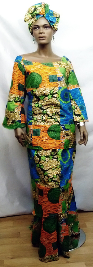 African 3pc Skirt Set