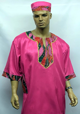 Custom-African-Fuschia-Print-Dashiki