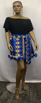 Custom-Short-Blue-Lace-Trimmed-Skirt