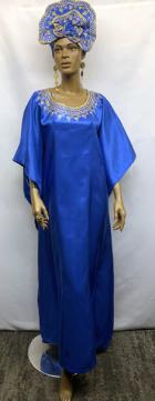 African-Dress-Royal-Blue-Gold-Caftan