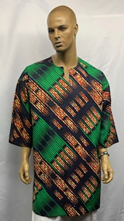 African Hunter Green Dashiki Shirt