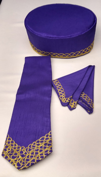 Custom-Purple-Embroidered-Kufi-Set