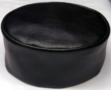 African Hat-Genuine African Black Leather Kufi Hat