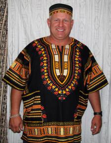 Kente Dashiki Shirt  (Sm - 4XLarge) Big and Tall 