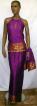 African Dress- Elegant Purple and Gold Dress1