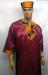 African Shirt- Burgundy Kente Dashiki Shirt