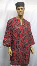 African Red Abstract Dashiki Shirt