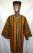 African Shirt- Dashiki Brown Kente Shirt  