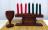 Kwanzaa Brown Artwork Kinara Complete w/ Candles