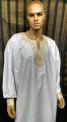 African Shirt-White and Gold Shirt w/Long Sleeve